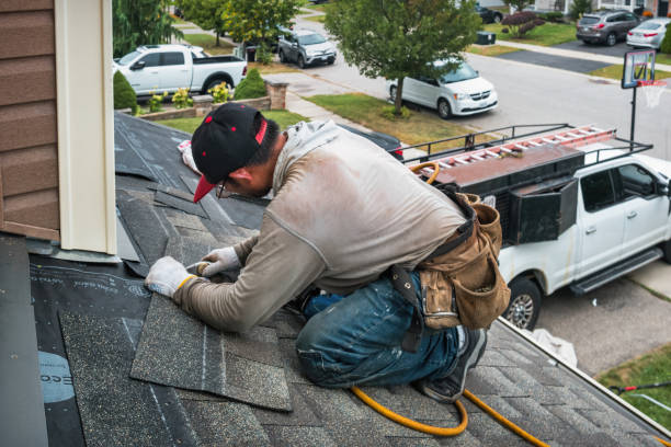 Professional Flat Roof Repair technician working in Yakima, WA